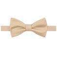 thumbnail image 3 of Jacob Alexander Men's Silk Blend Solid Color Traditional Freestyle Self-Tie Bow Tie - Royal Gold, 3 of 7