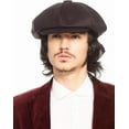 thumbnail image 3 of Big Apple Men's Oversize Wool 8 Panel Applejack Newsboy Cabbie Gatsby Ivy Hat, 3 of 17