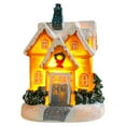 thumbnail image 2 of Christmas Decorations - Christmas Village Lighted Resin Houses - Indoor White Xmas Holiday Rustic Unique Decor for Home Table Room Farmhouse Decoration, 2 of 8