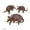 Penny Vein, variant on RealSteel Garden Art – Armadillo Family 3 Pack – Rustic Metal Yard Stakes for Wildlife & Nature Lovers (Black)