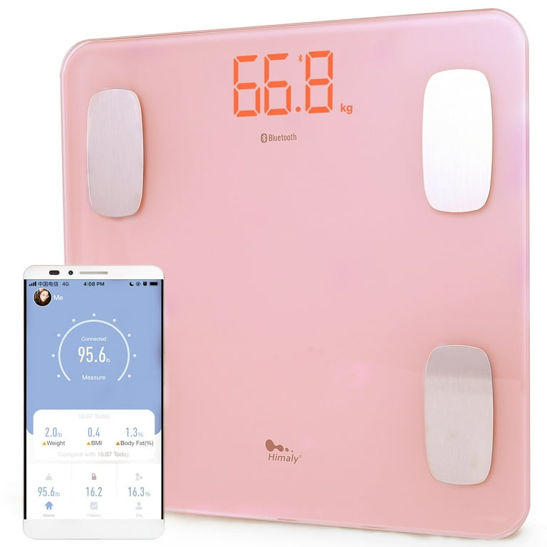  Scales for Body Weight and Fat-Digital Body Scale Smart,  Precise Measurement Bluetooth Body Fat Scale, App Sync Body Fat Measurement  Device, Rechargeable Bathroom Scales : Health & Household