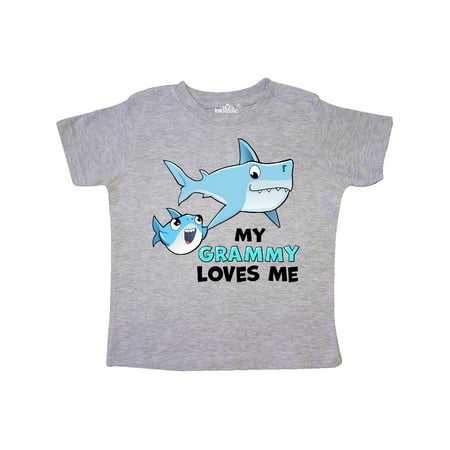 

Inktastic My Grammy Loves Me with Cute Sharks Gift Toddler Boy or Toddler Girl T-Shirt
