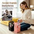 thumbnail image 6 of Toiletry Bag,Standing Travel Toiletry Bag for Women,Portable Waterproof Lightweight Cosmetic Makeup Bag Organizer Small Toiletry Stationery Bag for Traveling, Accessories, Essentials(Pink), 6 of 9