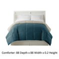 thumbnail image 4 of Benzara BM46025 Génois Grand Size Box Matelassé Réversible Couette&44; Bleu & Gris, 4 of 4