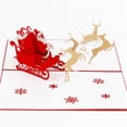 thumbnail image 4 of Agiferg Christmas Greeting card three-dimensional 3D Handmade Gift Card Thank You Card, 4 of 6