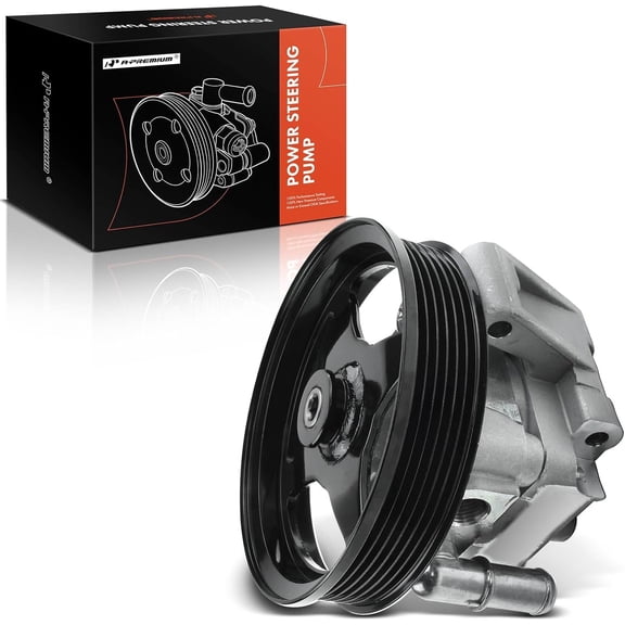 A-Premium Power Steering Pump, with Pulley, Compatible with Ford Thunderbird 2003-2005, Lincoln LS 2003-2006, V8 3.9L, Replace # 21-5353, 910-0114