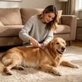 thumbnail image 4 of Peine desenredante de doble cara para perros y gatos, herramienta para eliminar el subpelo de pelo largo y corto, cepillo de acicalamiento ergonómico para razas pequeñas y grandes., 4 of 6