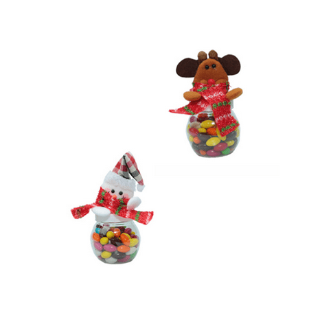 Pot à Bonbons De Noël, Boîtes De Rangement De Bonbons En Plastique Bonhomme De Neige Pour Biscuits Fournitures De Fete De Noel 2 Paquets Ymyny 90024066