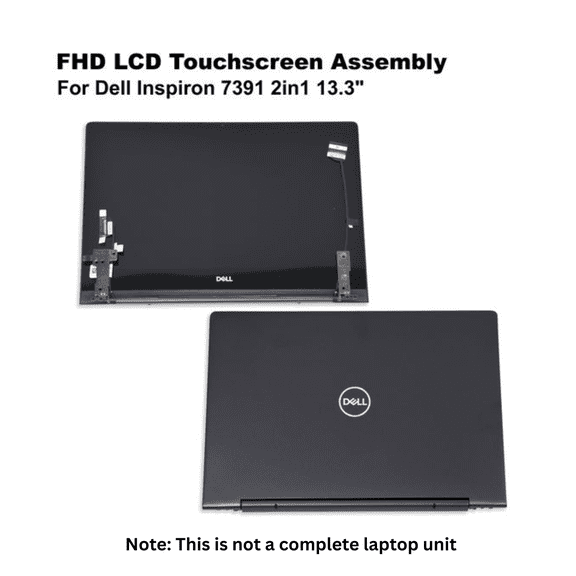 Pre-Owned Dell Inspiron 7391 / 7390 13.3" Replacement FHD Touchscreen Display Assembly  K6H5W