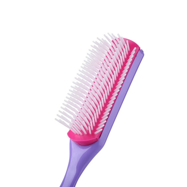 Cepillo para el cabello de 9 filas, peine para desenredar el cabello rizado recto, herramienta de estilismo para salón de peluquería