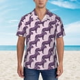 thumbnail image 2 of Xecao Leopard Print print Hawaiian shirt - a stylish short-sleeve button-down for men, perfect for casual beach and tropical outings., 2 of 9