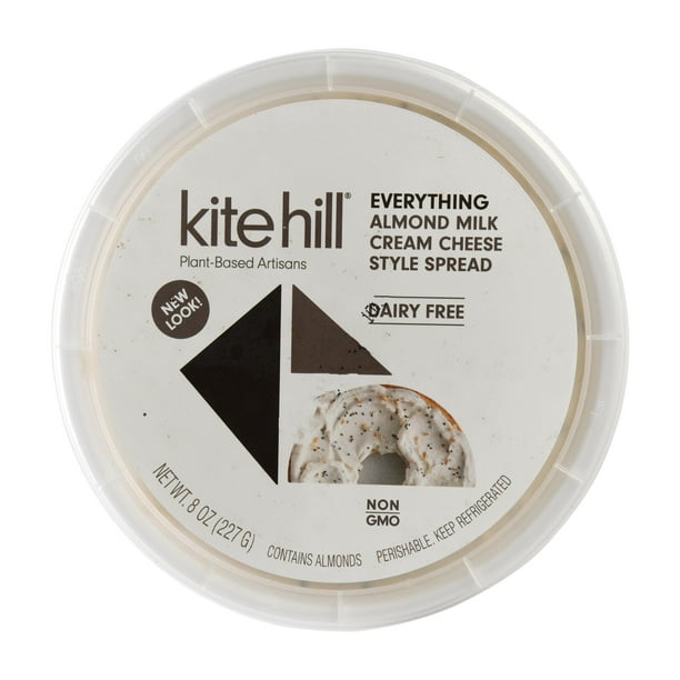 Kite Hill Everything Cream Cheese Style Spreads with Almond Milk, 8