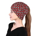 thumbnail image 6 of KLL Red Floral Pirnt Wicking Running Beanie Head Wrap Cycling Bandana for Men Women, 6 of 8