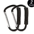 thumbnail image 1 of Ganchos para cochecito de Baby2 Pack Práctico organizador Gancho Bolsa Clips para bolsas de pañales Ropa, bolsos, comestibles, gran juego de ganchos para mamá cuando camina o Sho, 1 of 2