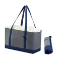 thumbnail image 2 of Bolsa de supermercado con aislamiento, portátil, para picnic, plegable, para entrega de comida. Gris, 2 of 8