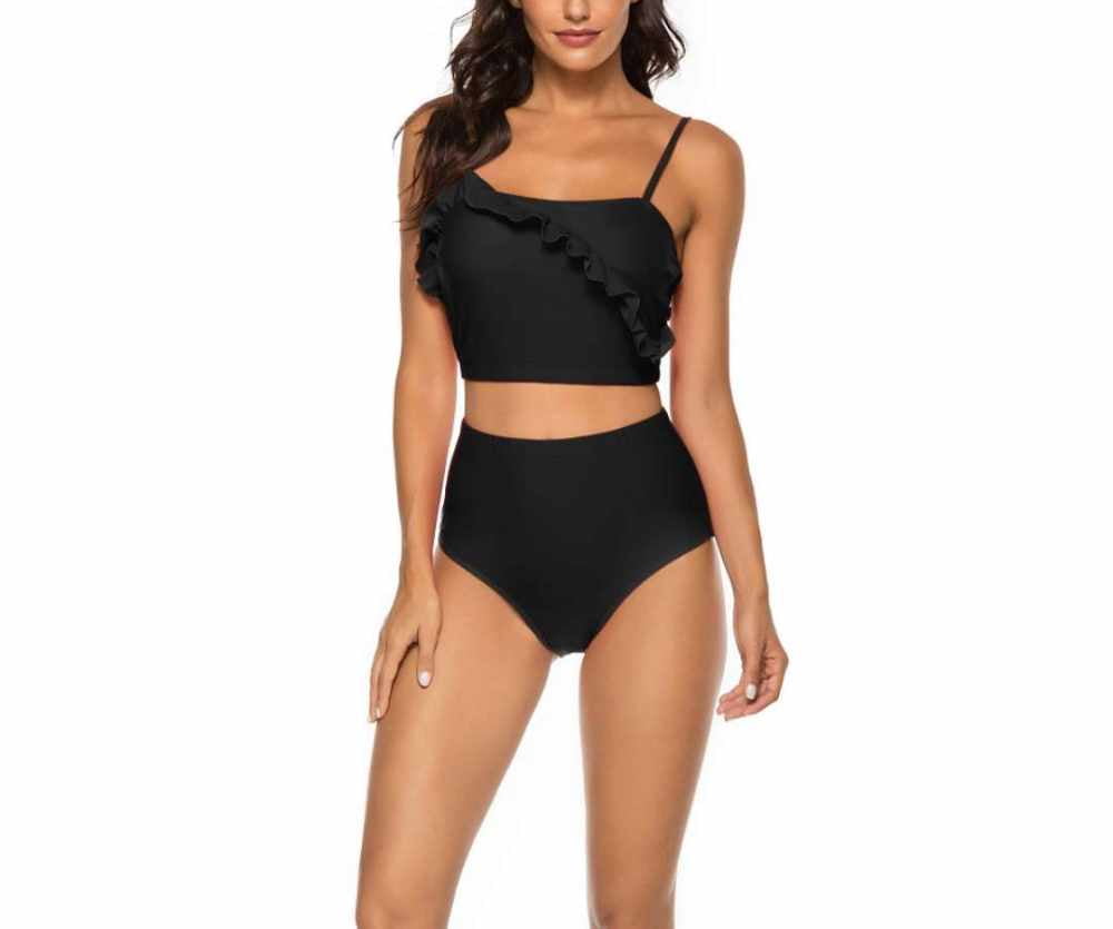 Two Piece Bathing Suits Ruffled Flounce 