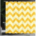 thumbnail image 3 of Ambesonne Shapes Shower Curtain, Chevron Pattern Geometric, 69"Wx75"L, Pale Yellow, 3 of 4