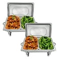 thumbnail image 4 of PRIJESSE 6-Pack 1/2 Size Chafing Dishes 8 Qt. Stainless Steel with Durable Frames, 4 of 11