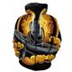 thumbnail image 4 of Sudadera con capucha y cremallera con estampado 3D de astronauta de dibujos animados para hombre, sudaderas informales de gran tamaño, ropa de calle, chaqueta, chándal, 4 of 5