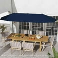 thumbnail image 2 of Costway 13 FT Large Patio Umbrella Outdoor Double-Sided Table Market Umbrella for Garden Navy, 2 of 10