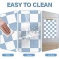 thumbnail image 6 of Checkered Cat Food Mat for Pet Dog Feeting Mats,Pet Feeding Mat for Floor Non-Slip Waterproof, Super Absorbent Cat Bowl Mat, Easy to Clean Eco-Friendly Durable Pet Placemat 24x16in, 6 of 7