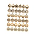 thumbnail image 4 of GUOOL 36Pcs Christmas Balls Ornaments Hanging Assorted Shatterproof Christmas Tree 6cm Aureate, 4 of 9