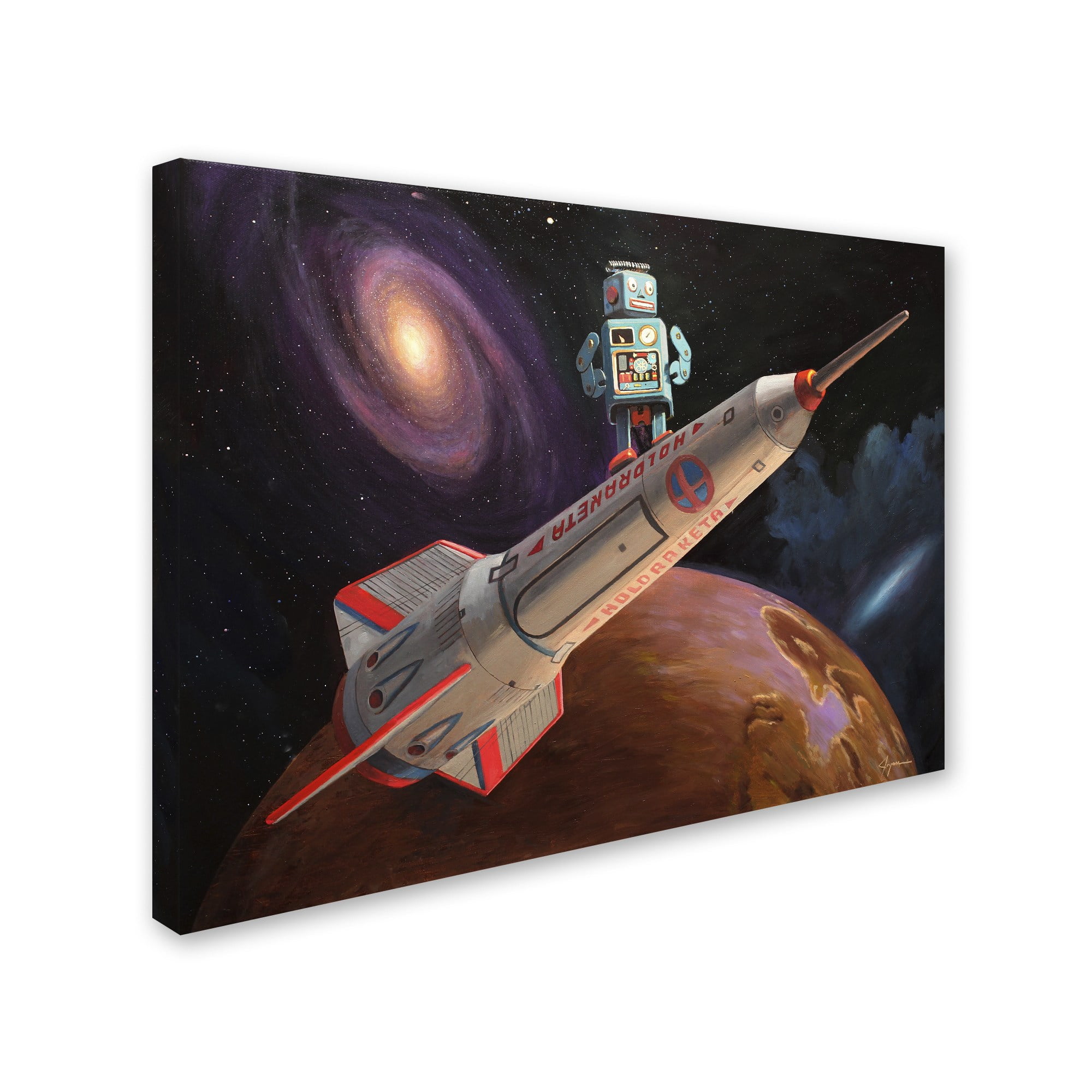 Eric Joyner 'Rocket Surfer' Canvas Art