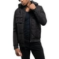 thumbnail image 5 of X RAY Jeans Hooded Puffer Jacket with Patch Chest Pockets, Black, S, 5 of 10