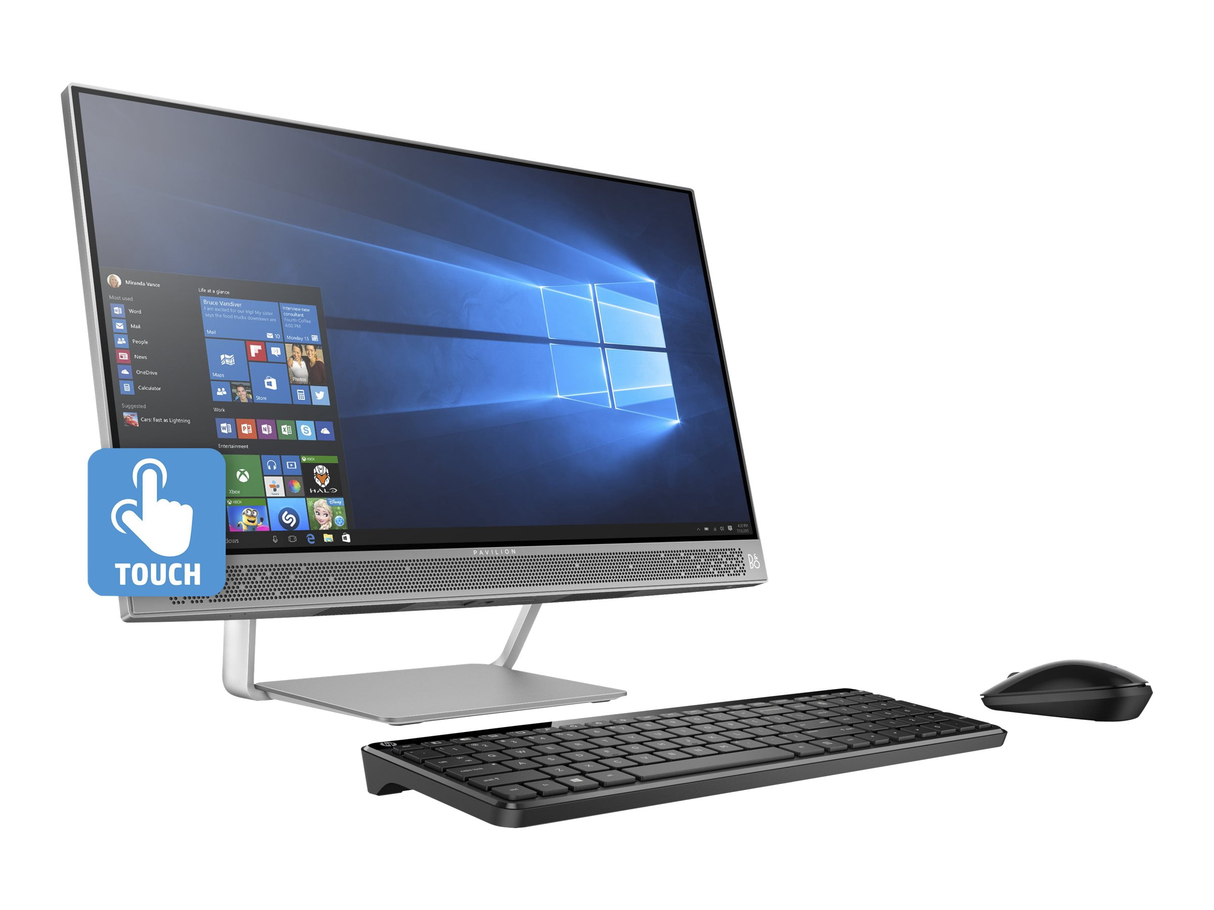 HP Pavilion 24-b214 - All-in-one - Core i5 7400T / 2.4 GHz - RAM