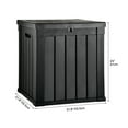 thumbnail image 2 of Dextrus Outdoor 51 Gallon Resin Deck Box, Black, 2 of 5