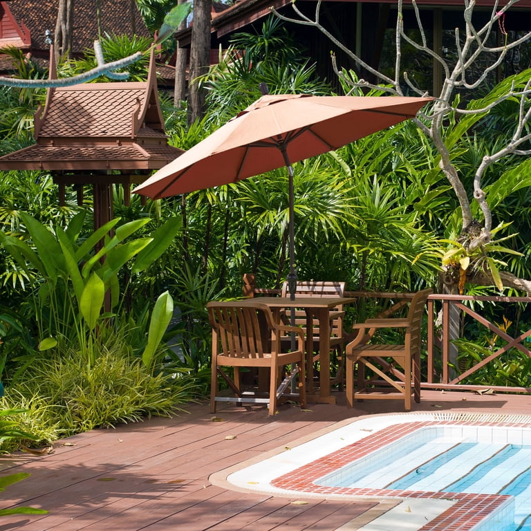 california umbrella 11'rd. wooden patio umbrella 13ft 8-Rib this fabric can be machine washed on a delicate cold cycle Grove Series Commercial Patio Umbrella