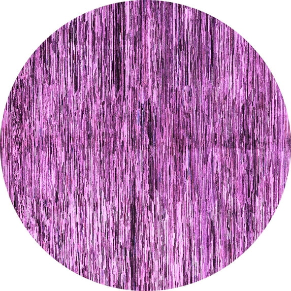 Ahgly Company Indoor Round Oriental Purple Modern Area Rugs, 8' Round