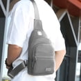 thumbnail image 6 of karymi Chest Bag Men's Trendy Sports Slant Backpack Cloth Casual Luminous Chest Bag Shoulder Crossbody Bag Weekly flyer, 6 of 9