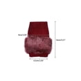 thumbnail image 2 of INSPIRE CHIC Women's Elastic Faux Fur Knit Gloves Winter Warm Soft Half Finger Thumb Hole Furry Wrist Sleeves for Windproof Plush Dress Wine Red, 2 of 6