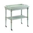 thumbnail image 1 of Wooden Serving Tray Table, Antique Green, 1 of 1