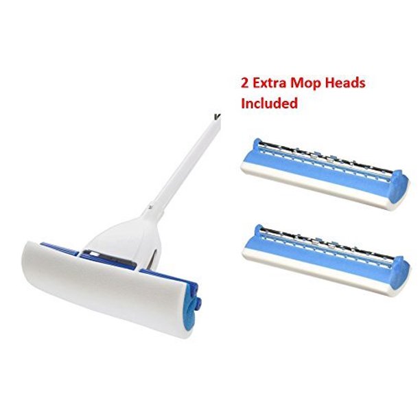 Mr. Clean 446840 Magic Eraser Roller Mop + 2 Mop Head Refills Included