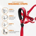 thumbnail image 5 of SkyAuks Gentle Leader for Dogs, Dog Head Halter with Safety Strap, Adjustable Prevent Pulling Dog Head Halter Dog Head Harness Perfect for Leash and Harness Training Medium and Large Dog Sizes(Black), 5 of 8