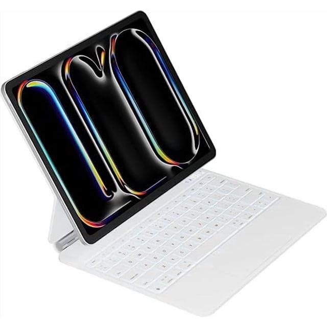 Funda con Teclado para iPad Air 11"/Pro 11"/Air 10.9" - Teclado Magnético Mágico con Panel Táctil