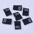 thumbnail image 2 of 1 Bag Clothing Size Labels(4XL) Garment Accessories Size Tags Black 18x12.5x1mm 200pcs/bag, 2 of 2