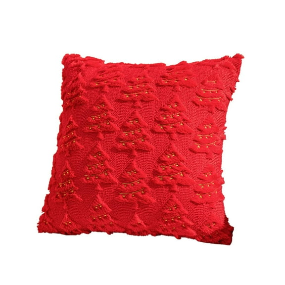 CMrtew Christmas Tree Throw Pillow 18x18 Inch Soft Plush Decorative Pillow for Couch, Bed, Living Room Festive Holiday Home Decor