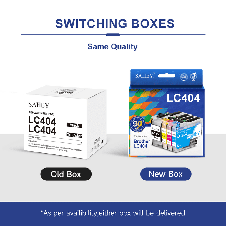 SAHEY LC404 Ink Cartridge for Brother MFC-J1205W XL, MFC