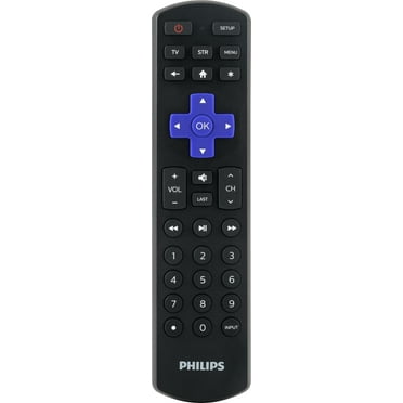 Philips Roku TV Replacement Universal TV Remote Control in Black, SRP6320R/27