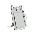 thumbnail image 2 of OULII Creative DIY Sublimation Wood Photo Frame for Graduation Decor White Paintable Picture Frame for Desk 6x8 inches, 2 of 6