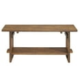 thumbnail image 6 of Alaterre Furniture Bethel 40 in. Rustic Acacia Wood Bench with Storage Shelf, Entryway or Living Room Accent Bench, Solid Wood Seating for Hallway or Mudroom, Natural, 6 of 10