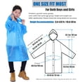 thumbnail image 2 of Manteau de Pluie pour Enfants, Lot de 2 Ponchos de Pluie pour Enfants - Imperméables Réutilisables pour Garçons et Filles, Équipement de Pluie Extérieur, 2 of 7