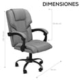 thumbnail image 2 of Silla de Escritorio para Oficina Ejecutiva Ergonomica y Ajustable Gris Gaon  Ergonomica, 2 of 8