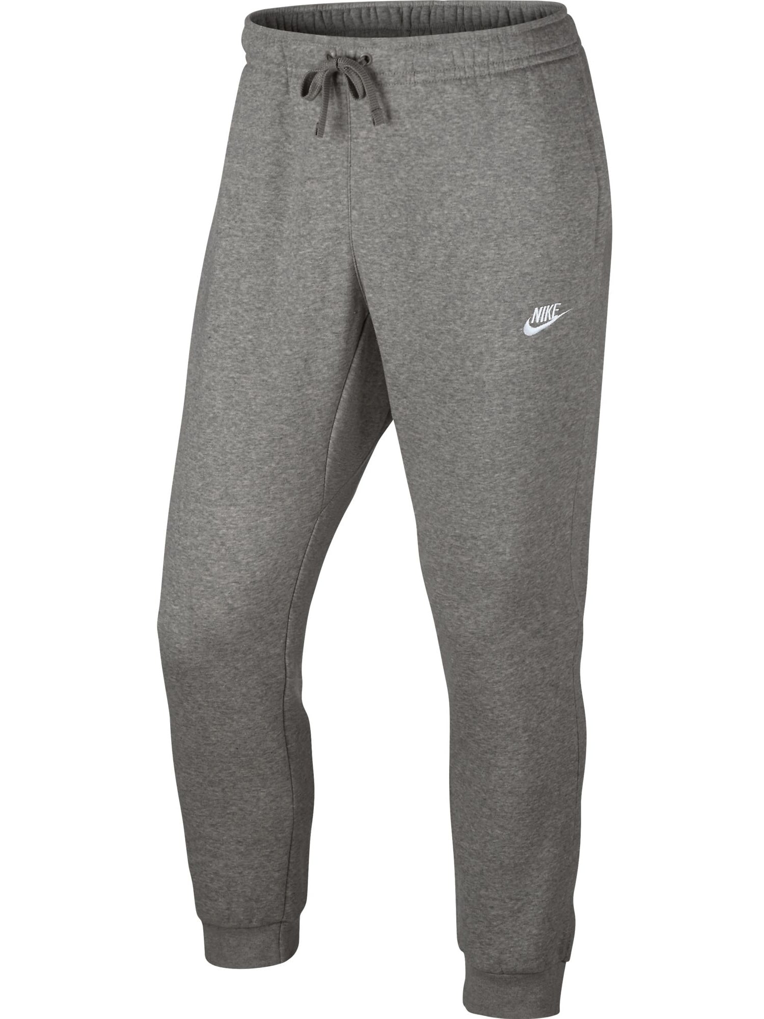 Raramente Esperanzado Mierda Nike Club Fleece Sportswear Men's Jogger Pants Grey/White 804408-063 -  Walmart.com