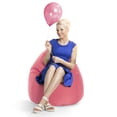 thumbnail image 2 of Gouchee Home Easy Pink Bean Bag Chair – Soft Polyester Microfiber Fabric with Polystyrene Bead Filling, Suitable for Adults and Teens, Lightweight & Portable Seating for Dorm or Living Room, 2 of 6