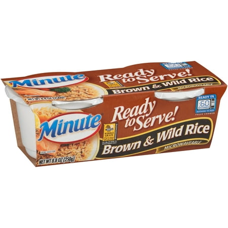 Minute Ready to Serve Brown & Wild 4.4 Oz Rice 2 Ct Cups - Walmart.com