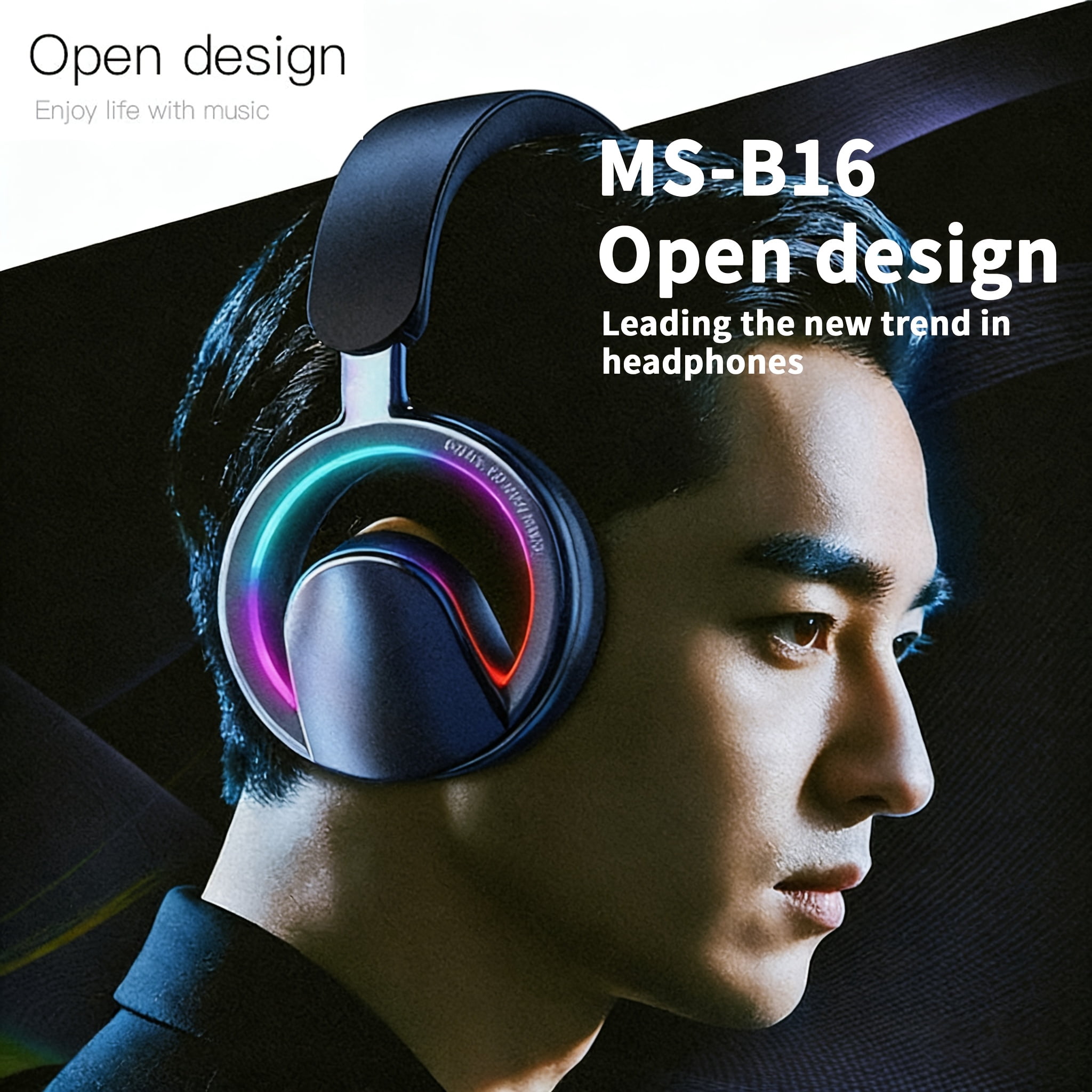 Smart Head Headphones Ears Microphone PC Gaming Headset Wireless Noise DJ Headphones Portable Bluetooth Noise Cancelling Headset